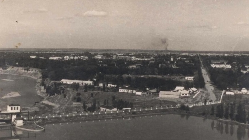 Вид на Майкоп в 1959 г.