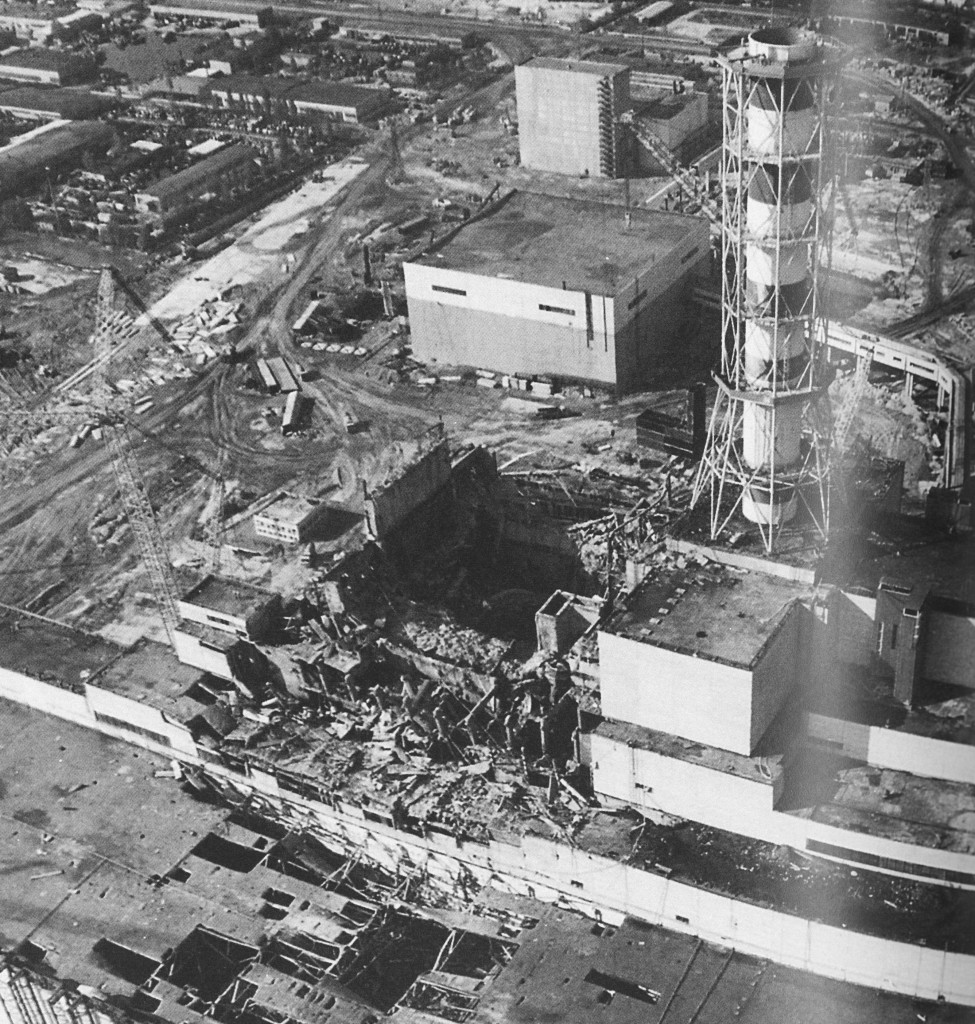 Разрушенный реактор ЧАЭС / lastportal.org