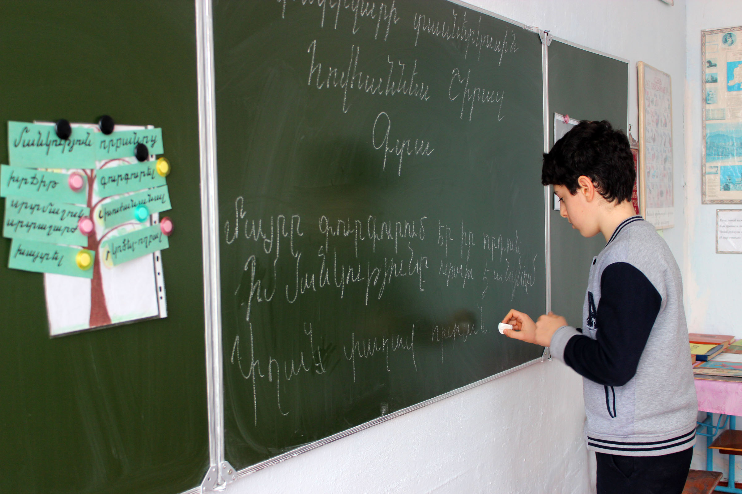 Фото СА/Школа в хуторе Пролетарском единственная в Адыгее, где изучают армянский язык.